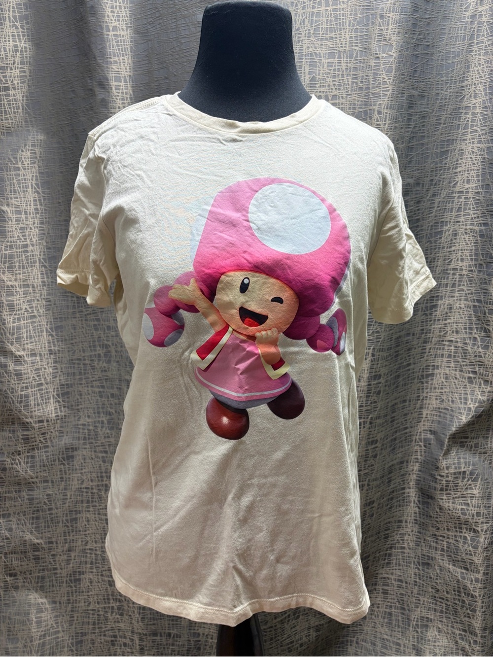 Toadette Graphic Tee in Cream and Pink, Super Mario World, Epic Universe